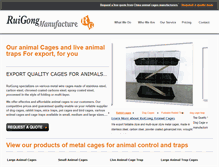 Tablet Screenshot of animalcagetrap.com